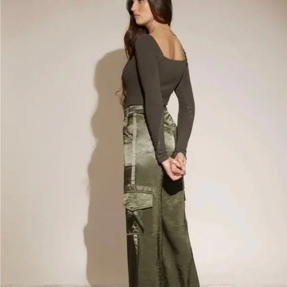 SALE NWOT Avec Les Filles rib knit square neck top - Picture 4 of 10